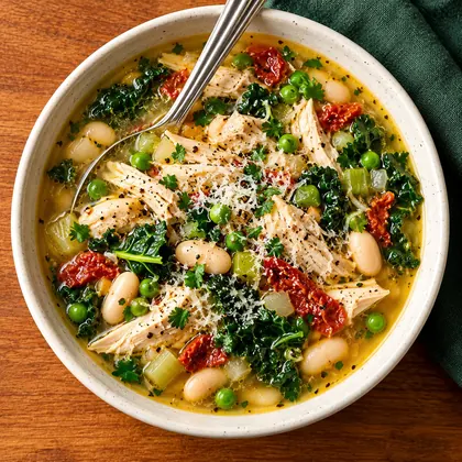High-Protein, High-Fiber Chicken Soup