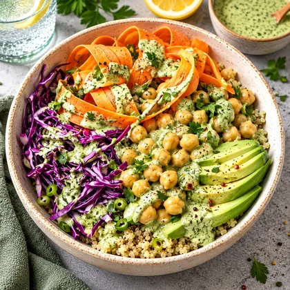 Green Goddess Chickpea Bowl